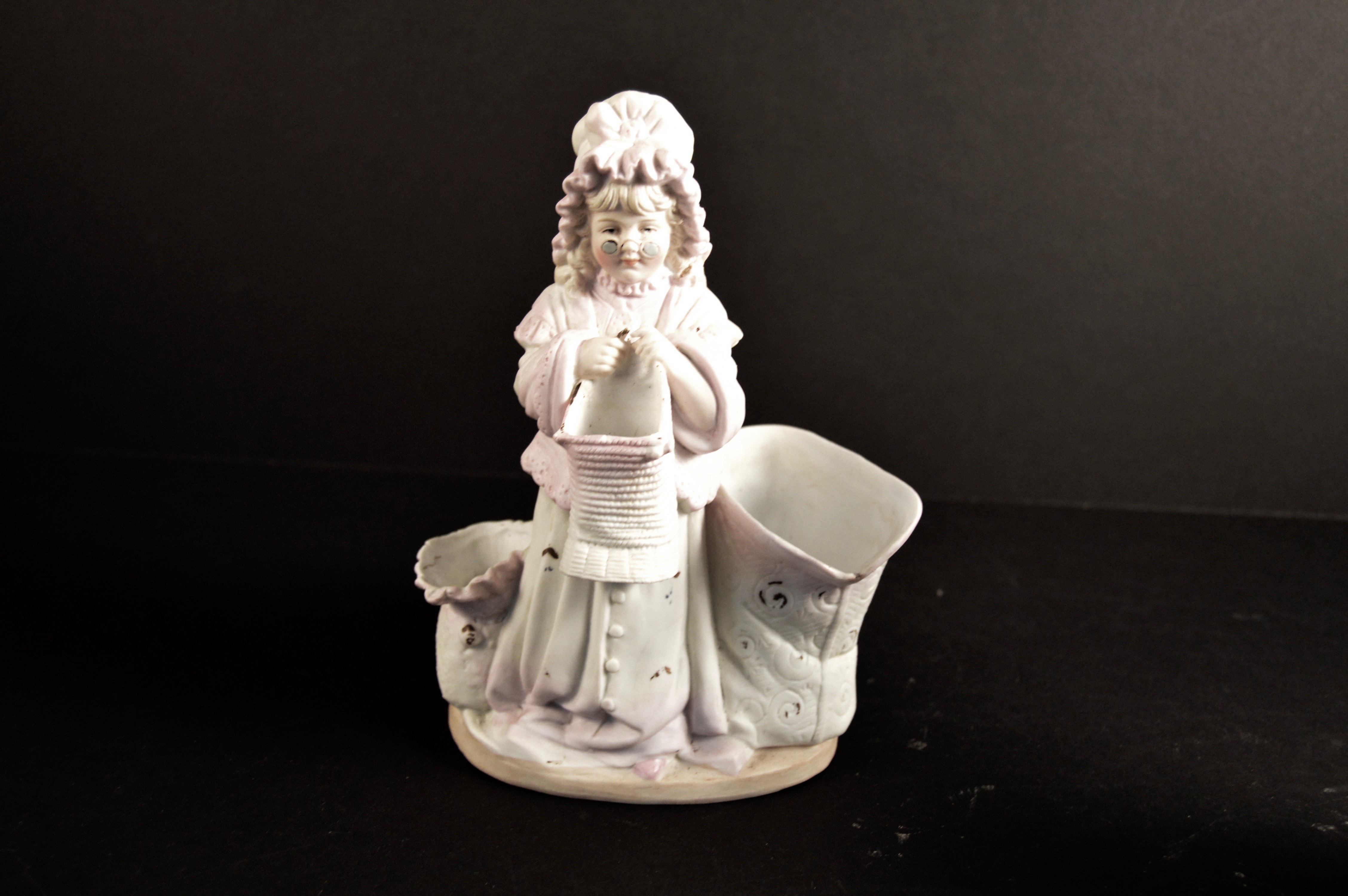 Duet of Antique German Bisque Figures