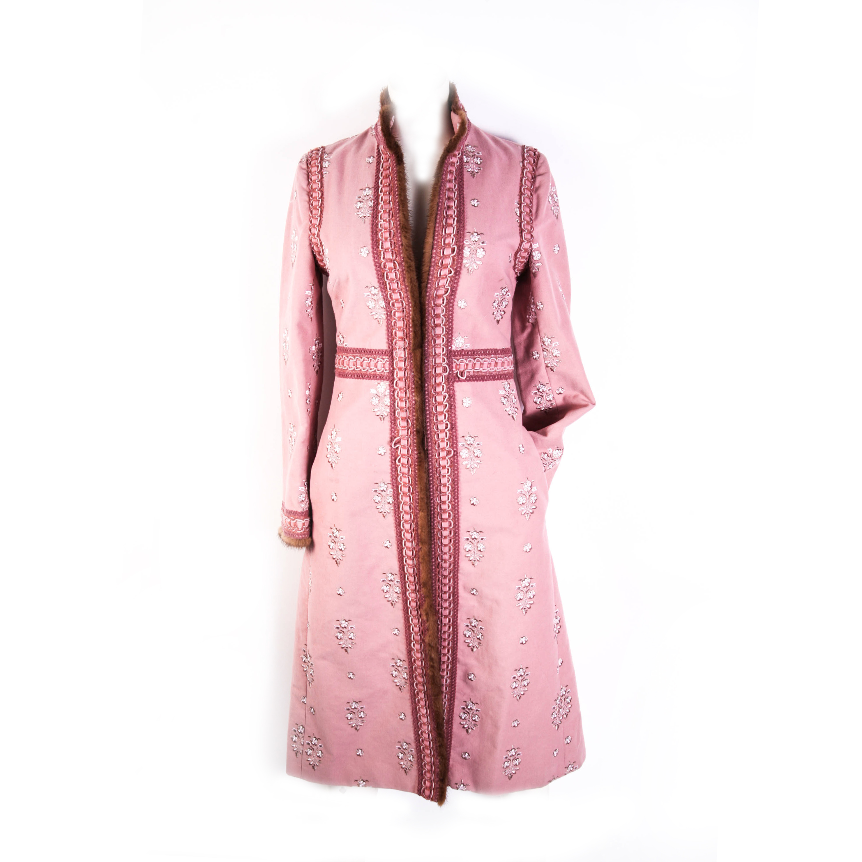 Andrew GN Coat with Mink Trim