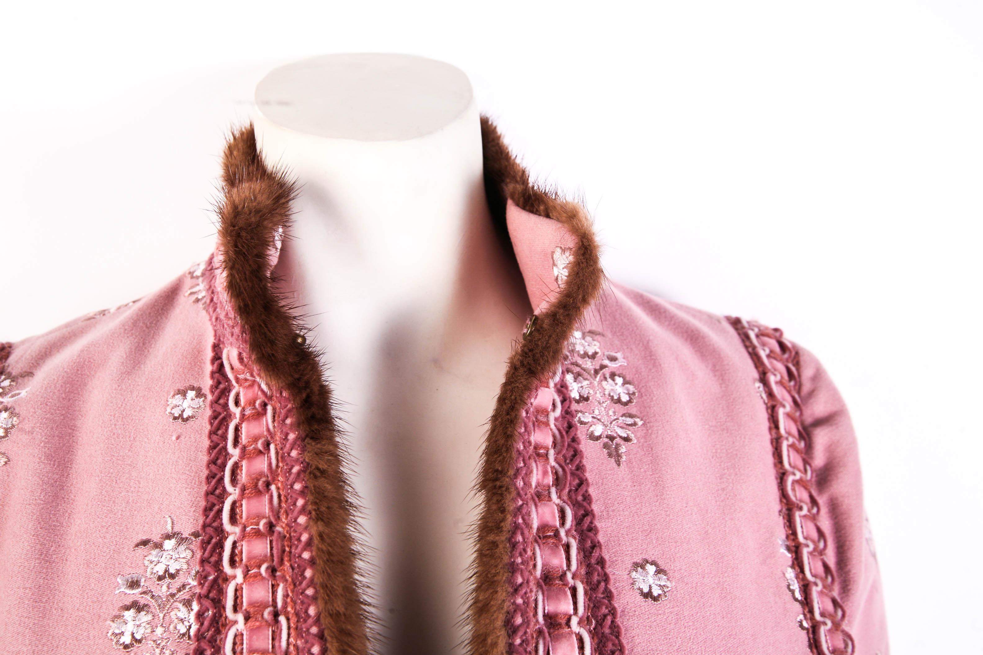 Andrew GN Coat with Mink Trim