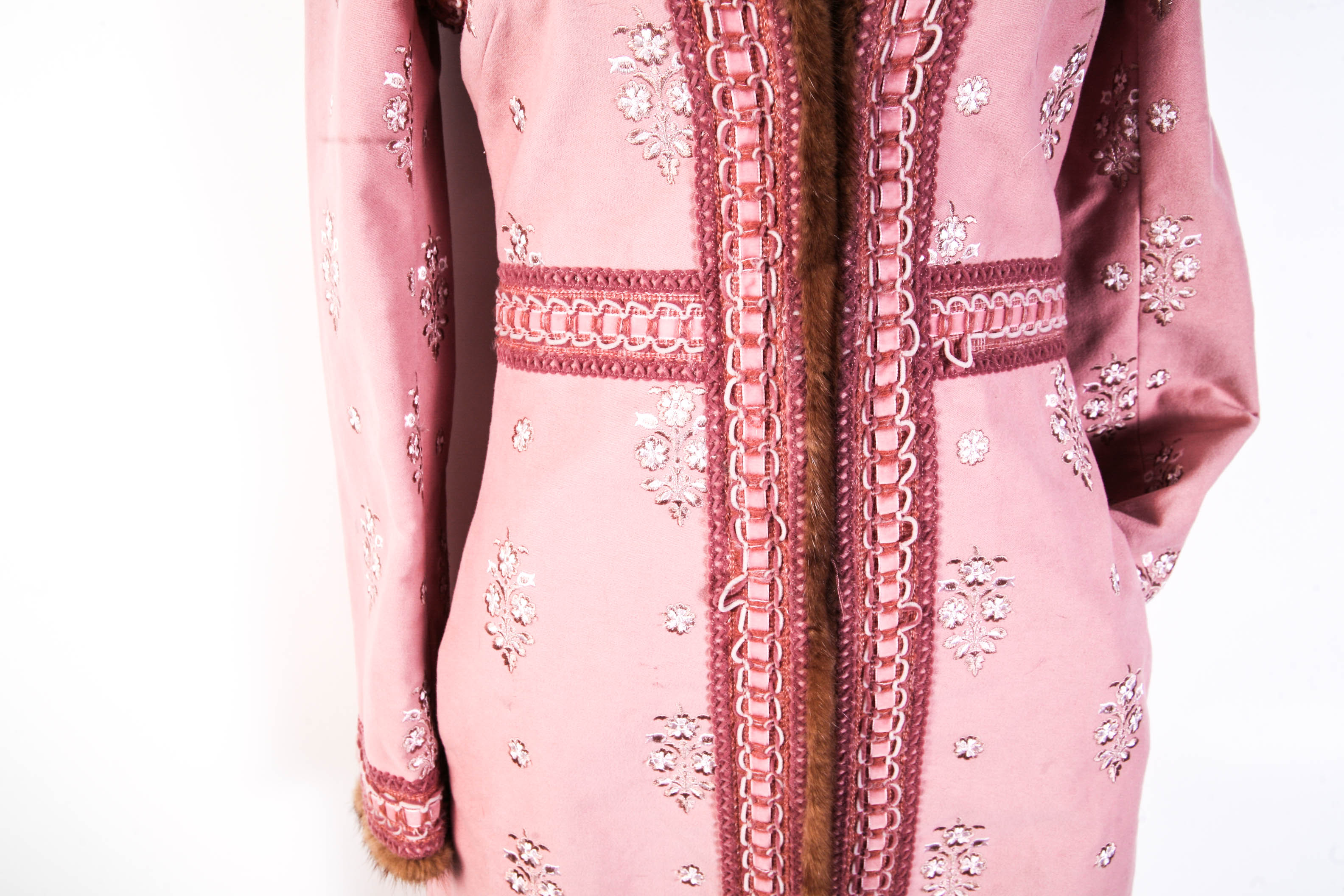 Andrew GN Coat with Mink Trim