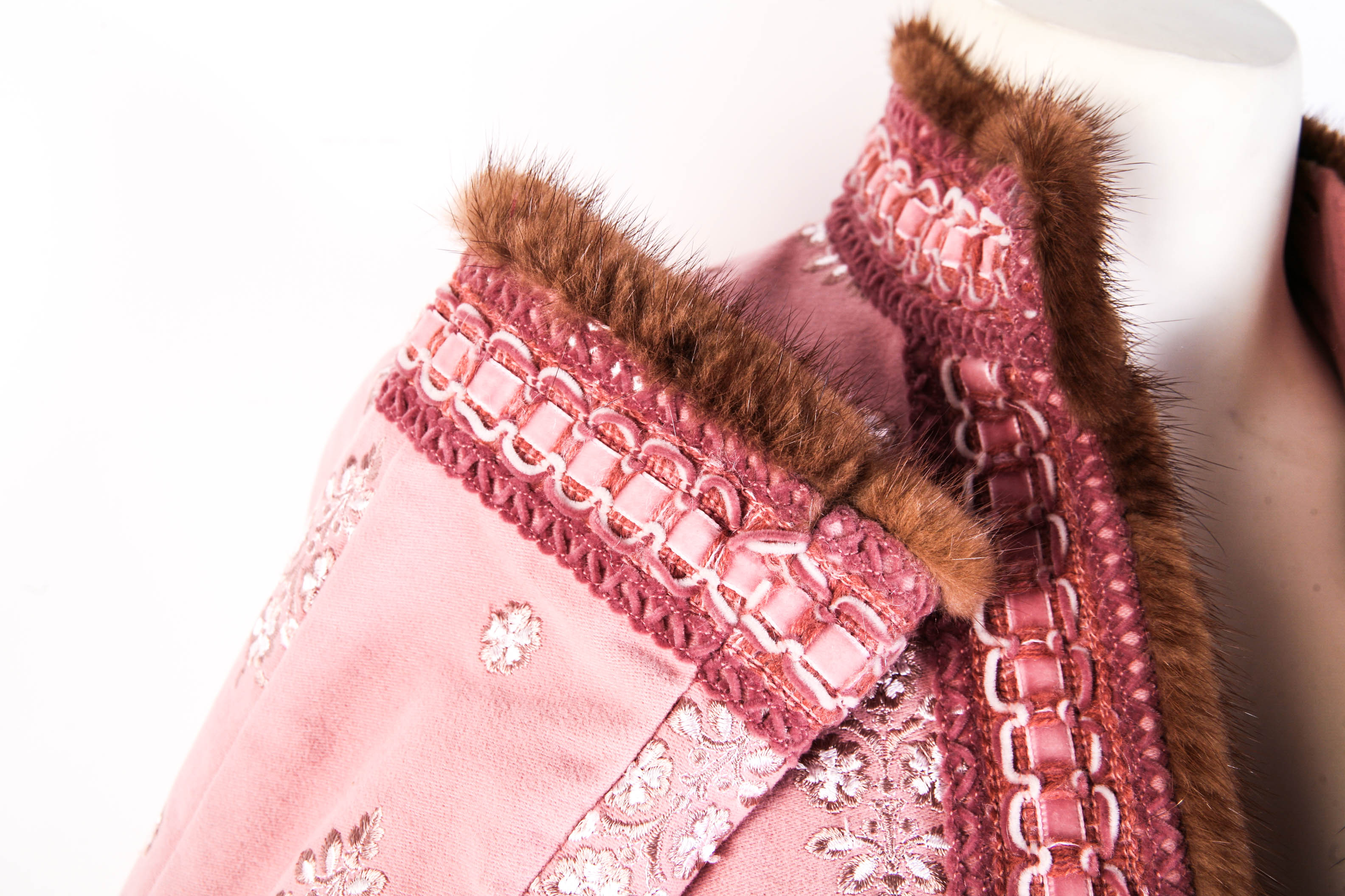 Andrew GN Coat with Mink Trim