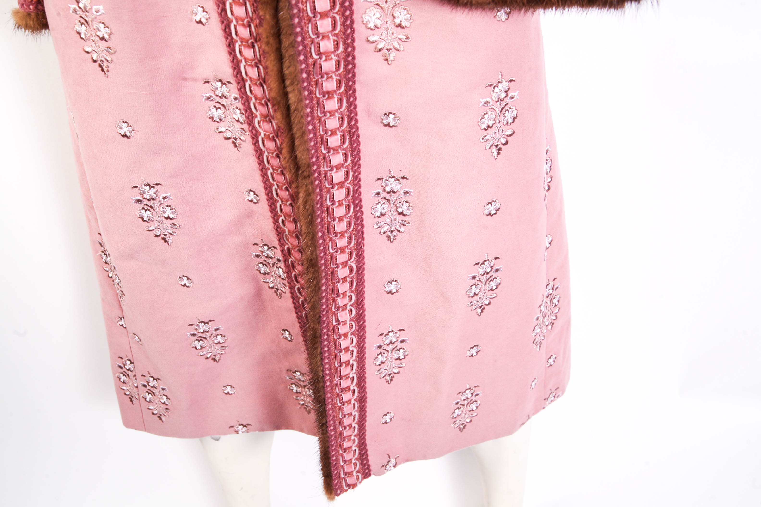 Andrew GN Coat with Mink Trim