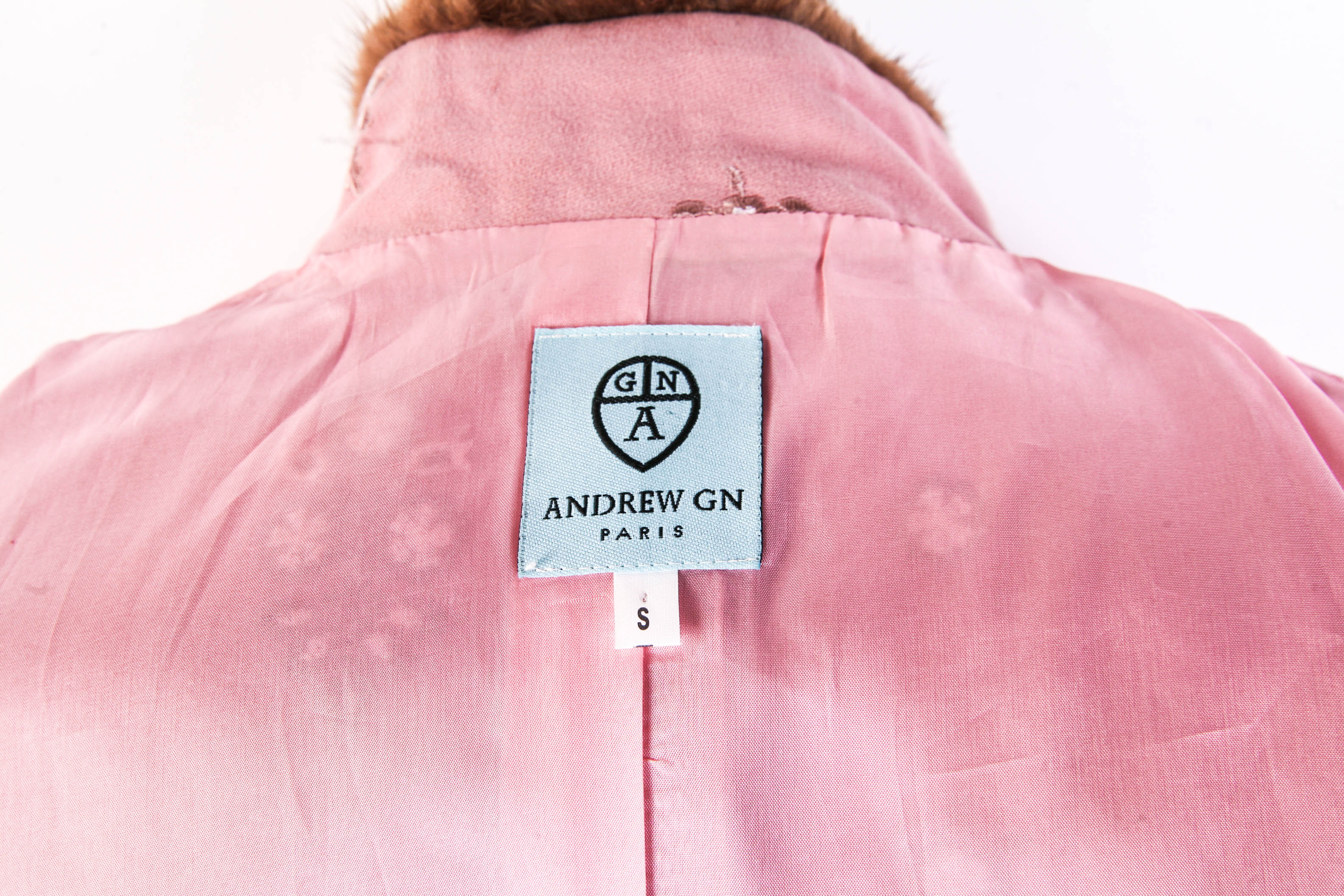 Andrew GN Coat with Mink Trim