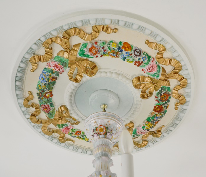 Capodimonte Style Floral and Figural Porcelain Chandelier c. 1900