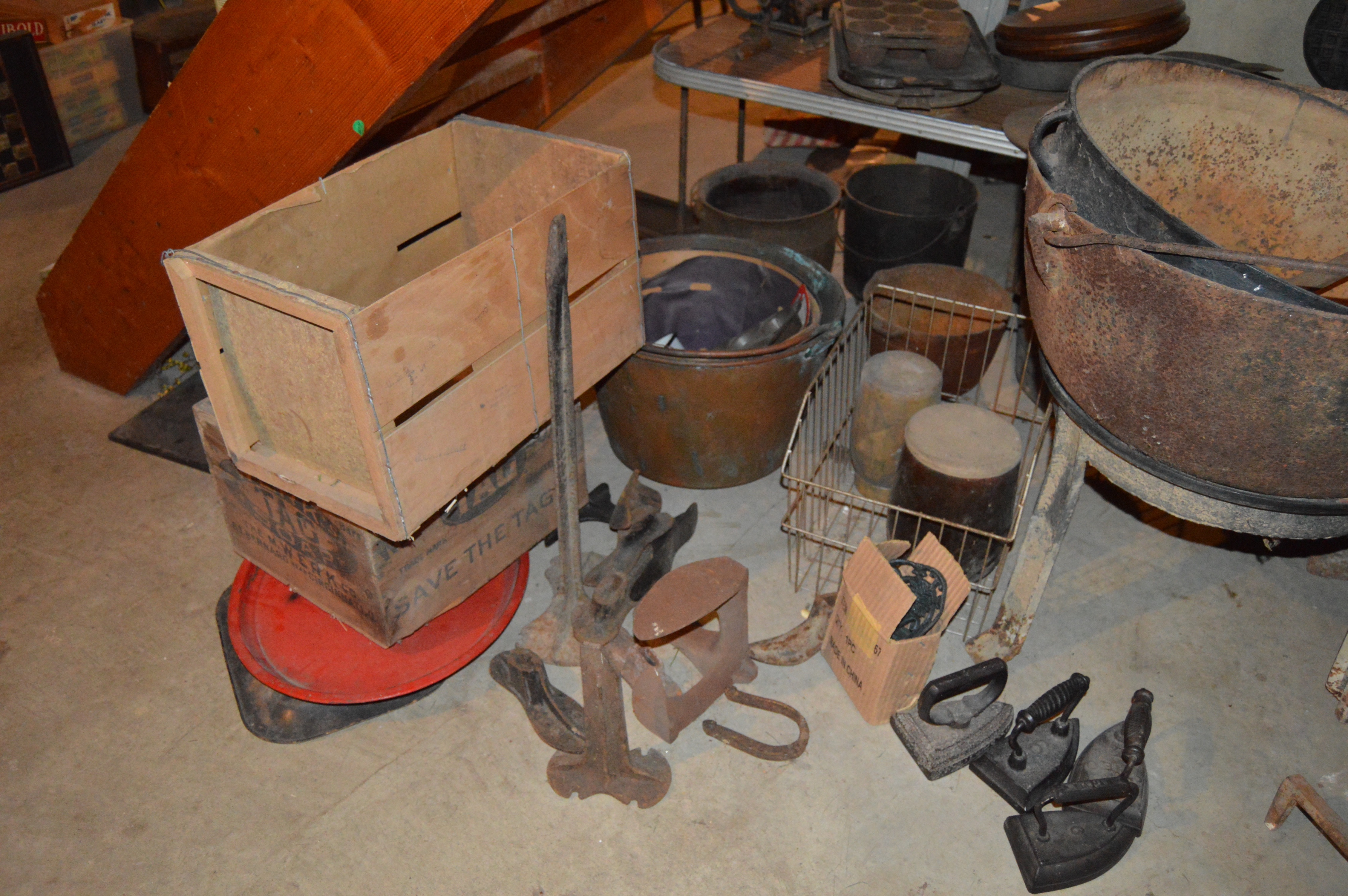 Large Antiques and Primitives Grouping