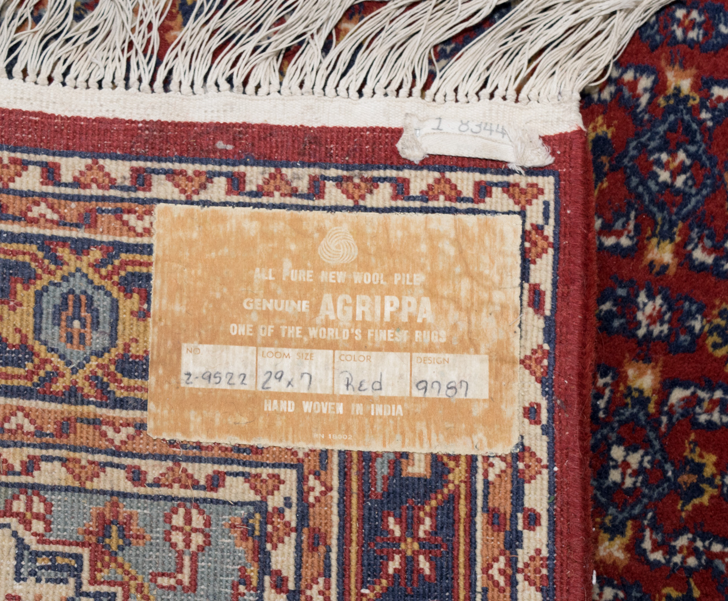 Indian Hand Woven Wool Bidjar Area Rug