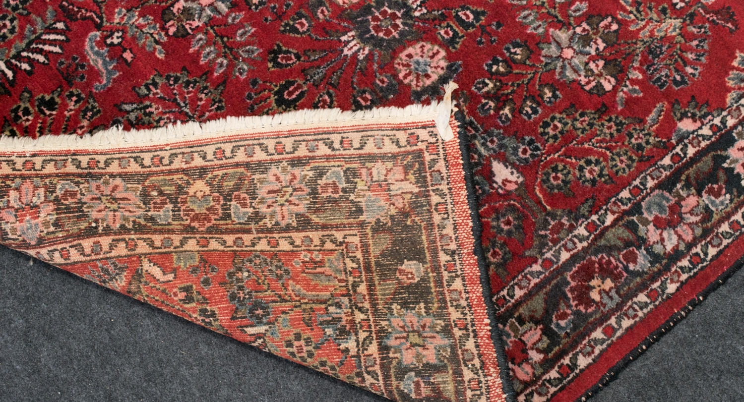 Handwoven Wool Sarouk Area Rug