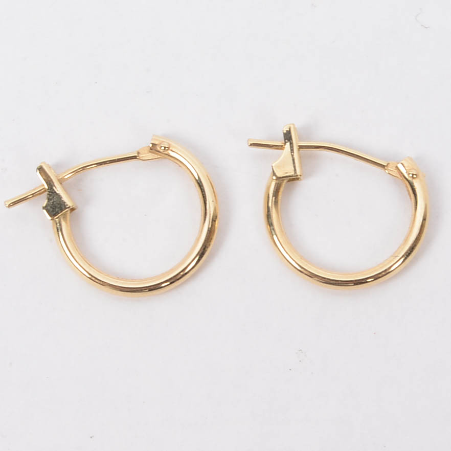 14K Gold Hoop Earrings