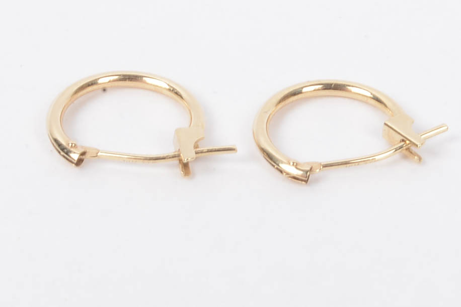 14K Gold Hoop Earrings