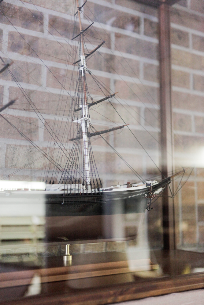 Flying Cloud Model Ship in Vitrine