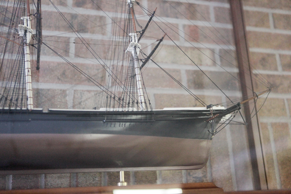 Flying Cloud Model Ship in Vitrine