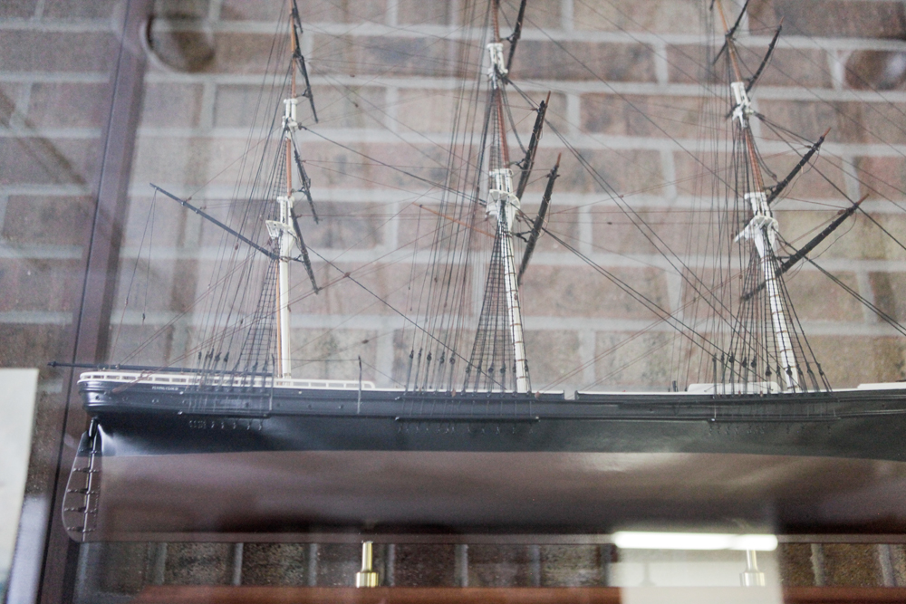 Flying Cloud Model Ship in Vitrine