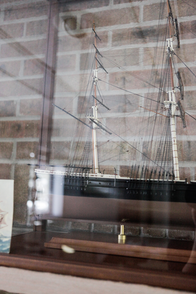 Flying Cloud Model Ship in Vitrine