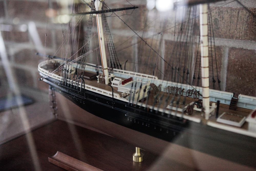 Flying Cloud Model Ship in Vitrine
