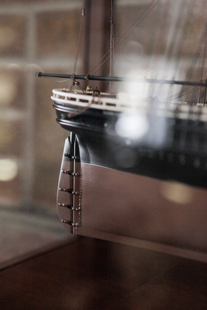 Flying Cloud Model Ship in Vitrine