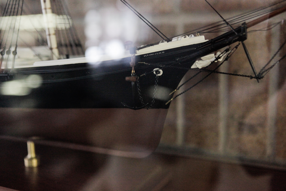 Flying Cloud Model Ship in Vitrine