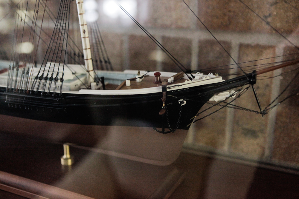 Flying Cloud Model Ship in Vitrine
