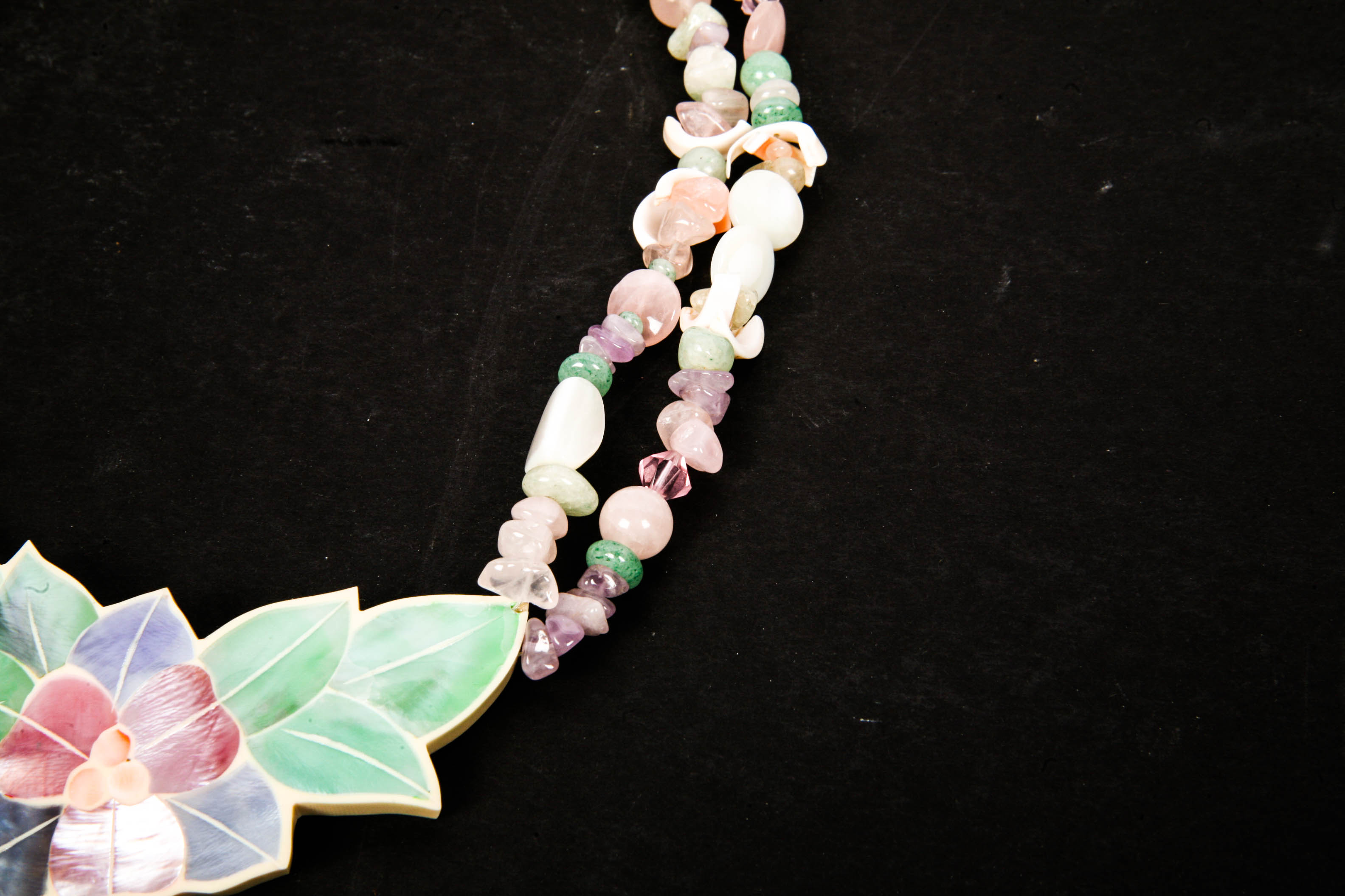 Amethyst and Quartz Necklace