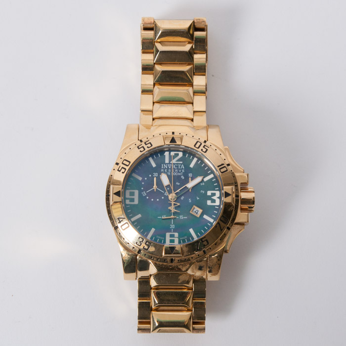 Invicta Reserve Men's Gold Plated Stainless Steel Watch