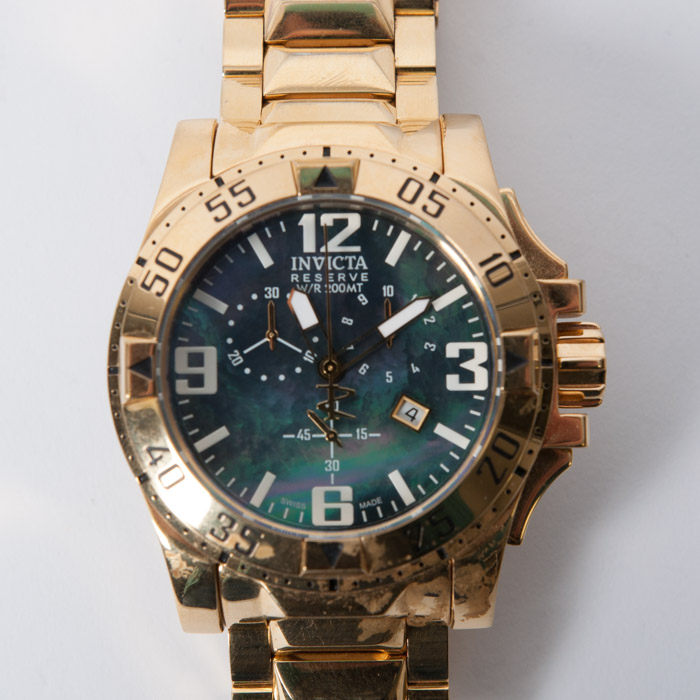 Invicta Reserve Men's Gold Plated Stainless Steel Watch