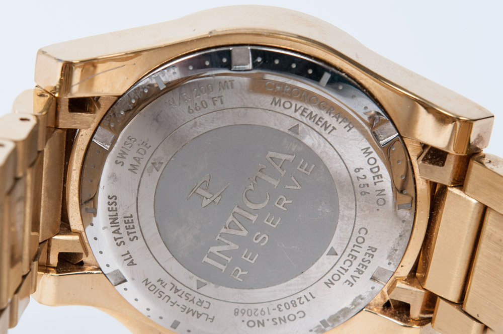 Invicta Reserve Men's Gold Plated Stainless Steel Watch