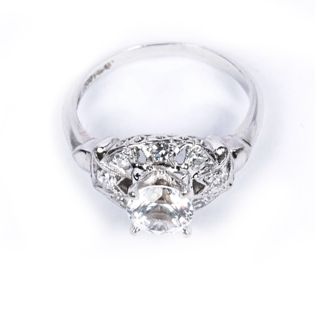 Antique Platinum Diamond Ring