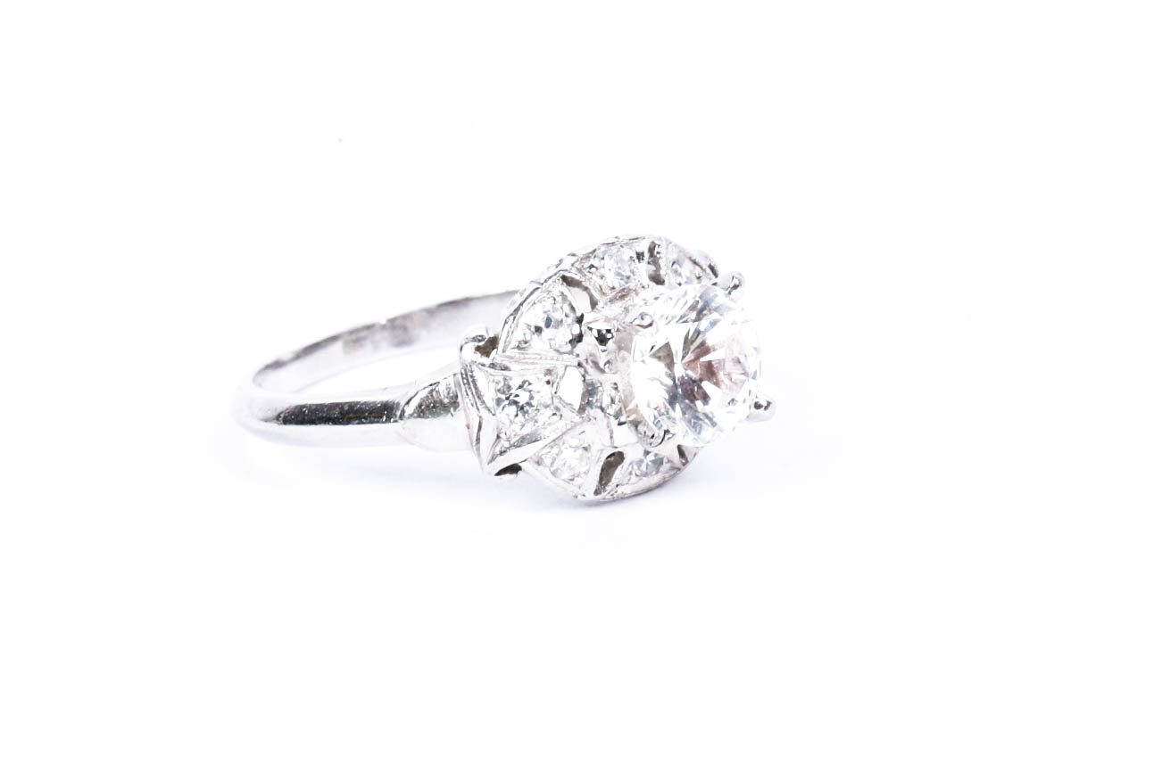 Antique Platinum Diamond Ring