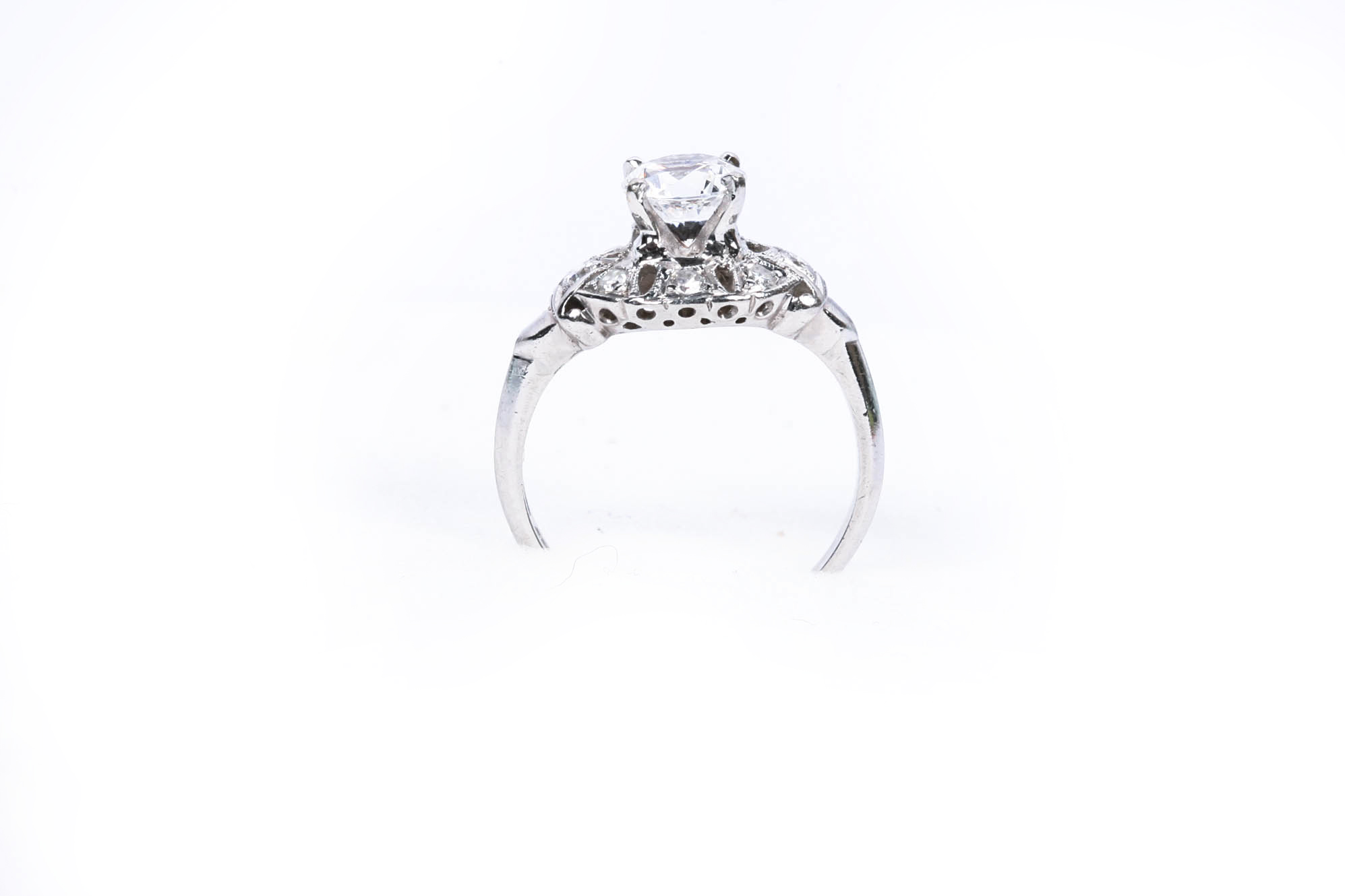 Antique Platinum Diamond Ring