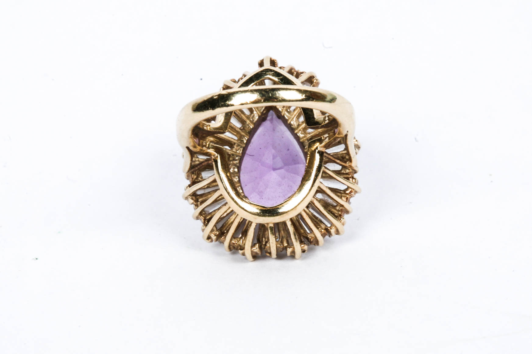 10K Yellow Gold Amethyst Ring