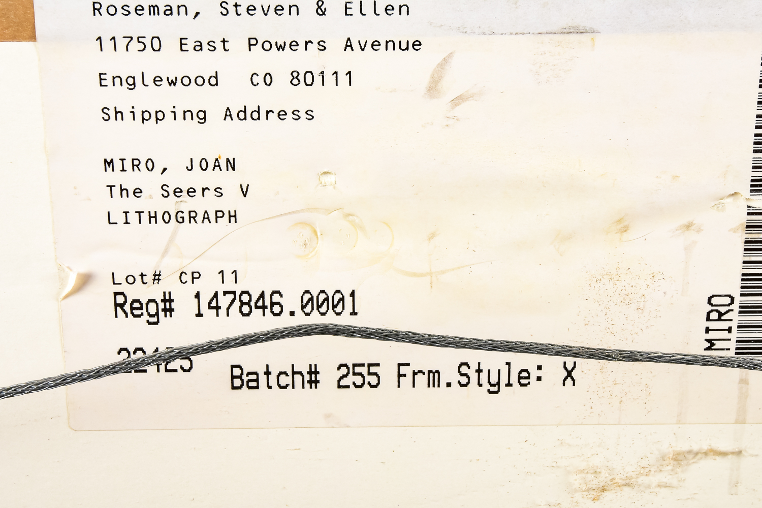 "The Seers V" after Joan Miro Lithograph