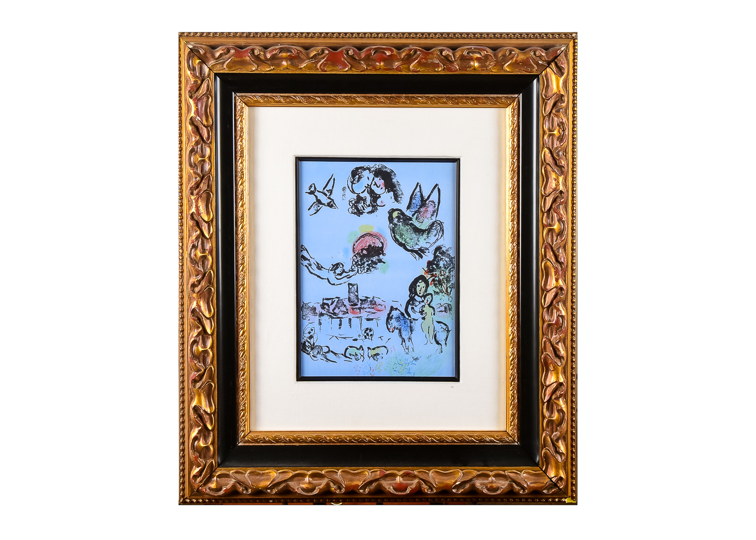 "Nocturne a Vence" Lithograph by Marc Chagall