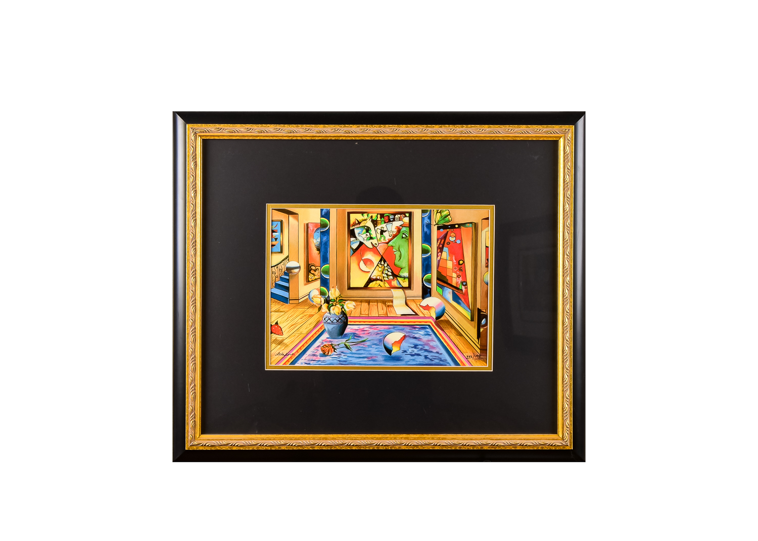 "Homage to Chagall" Serigraph by Alexander Ashatov 285/495