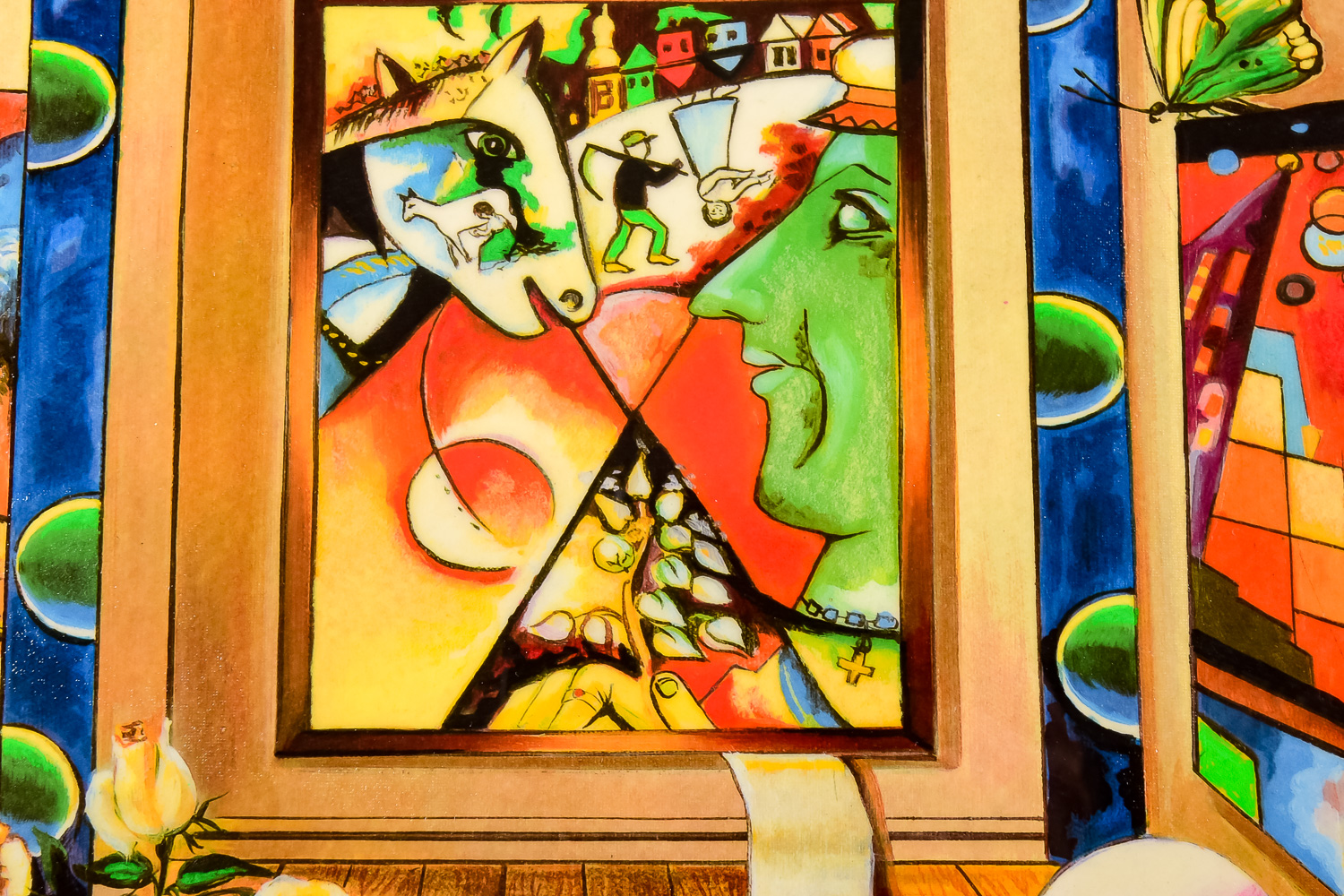 "Homage to Chagall" Serigraph by Alexander Ashatov 285/495