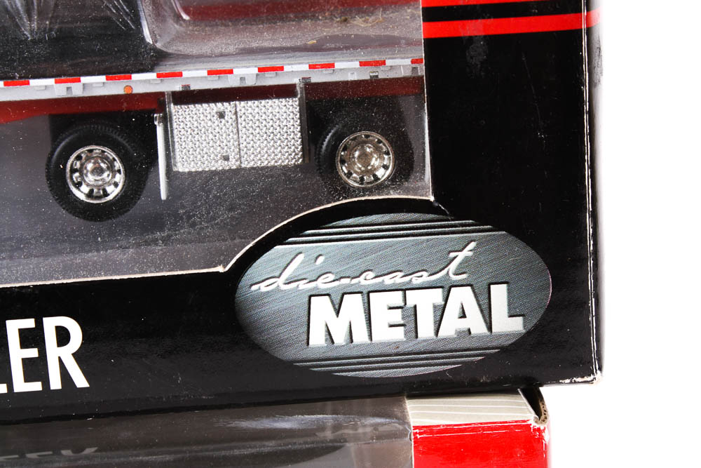 Pair of 1:64 Scale Die-Cast Model Trucks