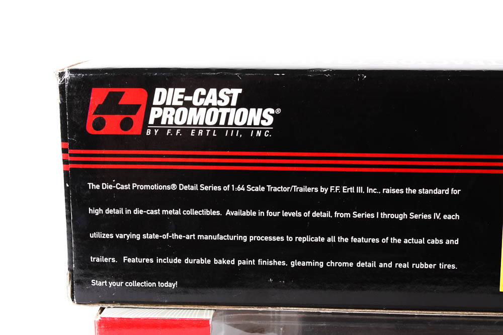 Pair of 1:64 Scale Die-Cast Model Trucks