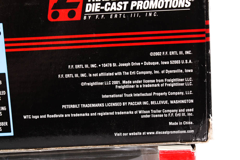 Pair of 1:64 Scale Die-Cast Model Trucks