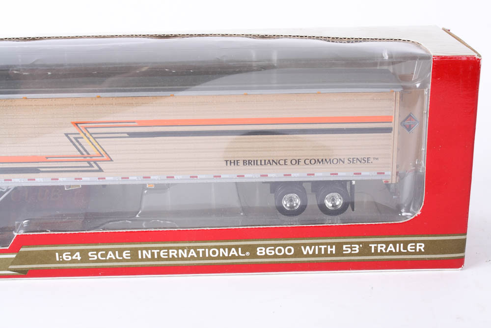 Pair of 1:64 Scale Die-Cast Model Trucks