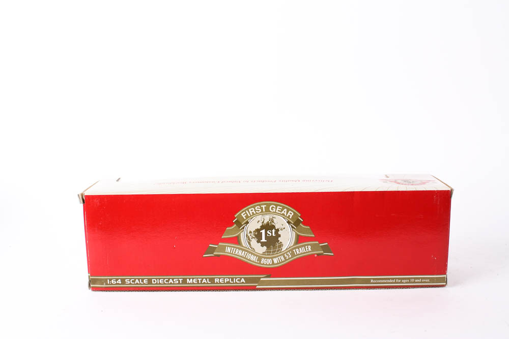 Pair of 1:64 Scale Die-Cast Model Trucks