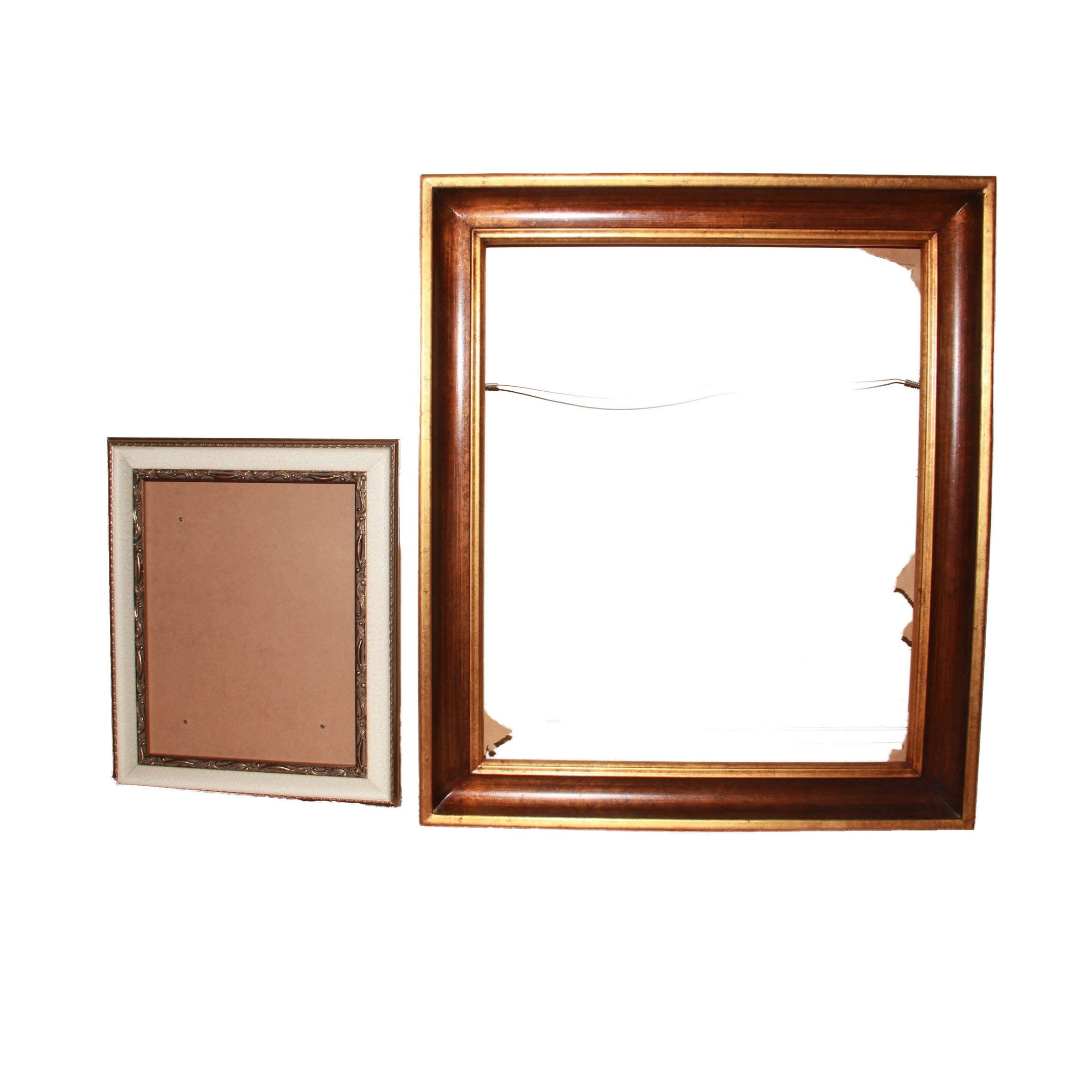 Pair of Wood and Metal Frames