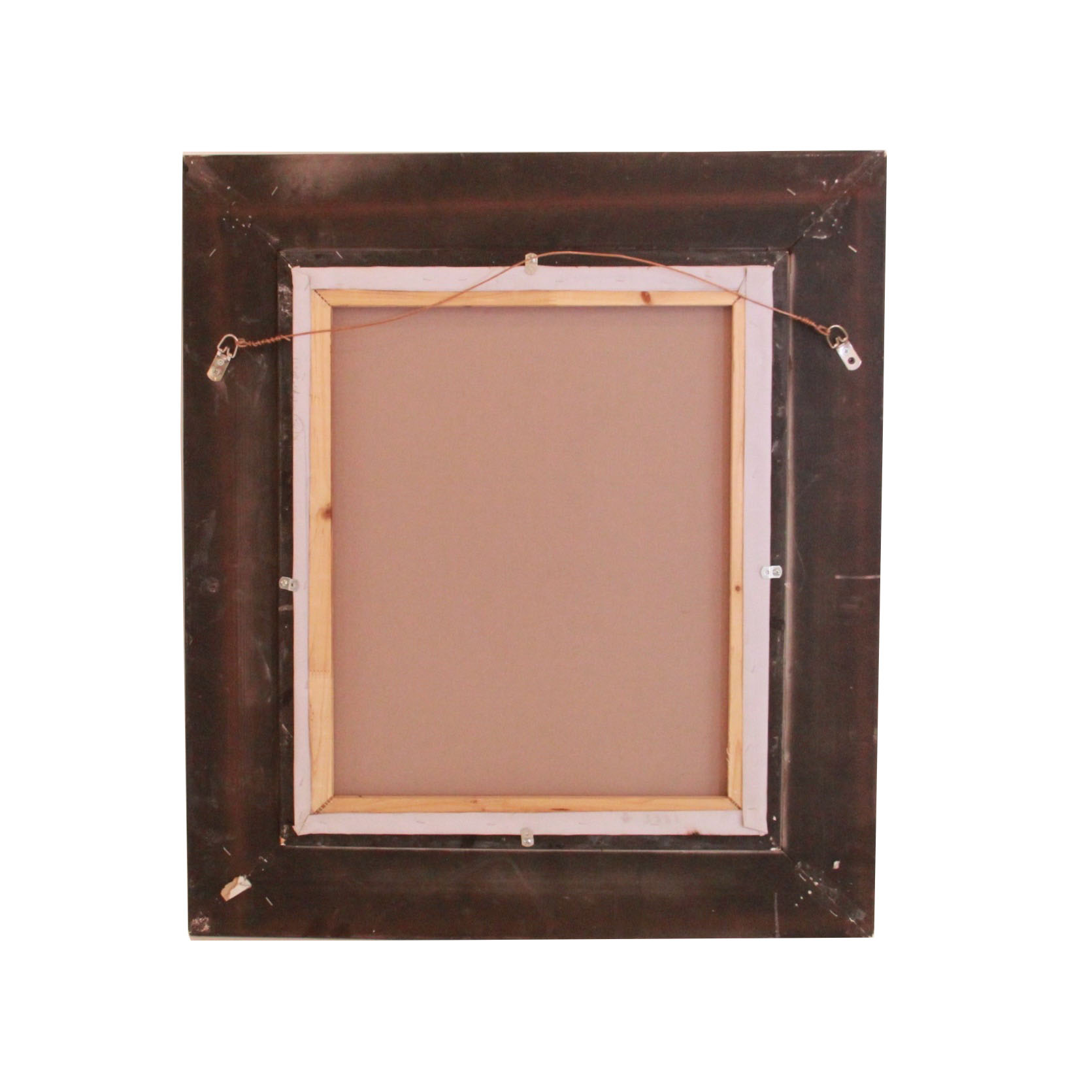 Framed Acrylic on Canvas of a Humanized Chimpanzee By Henry C.