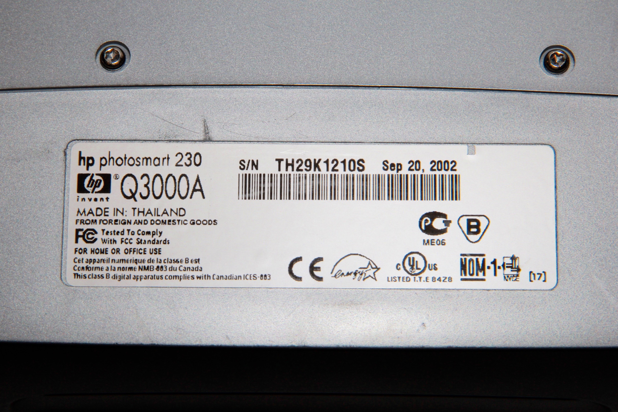 Hewlett-Packard Photosmart 230 Printer