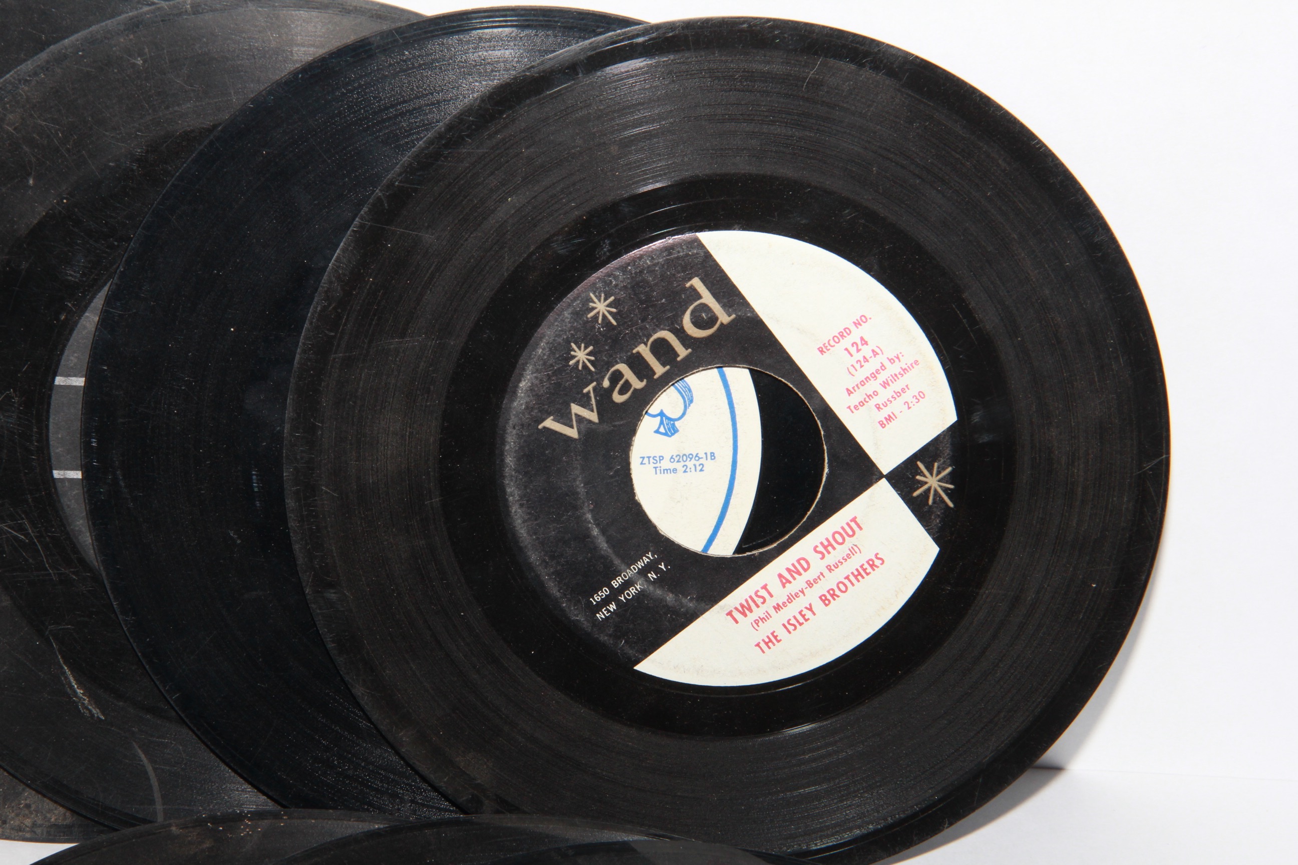 Vintage Collection of Classic Rock and Pop 45 RPM Records