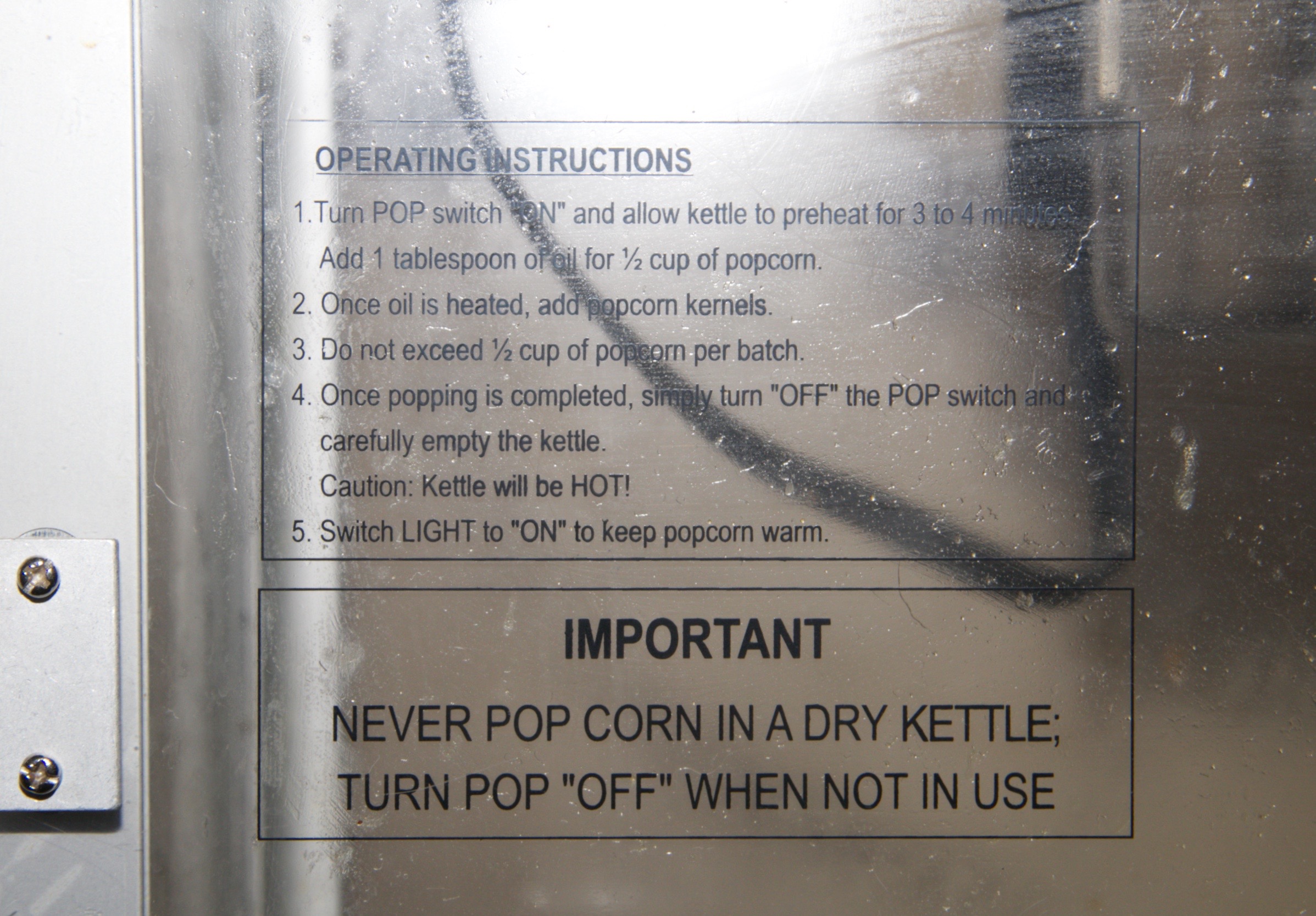 Waring Pro Popcorn Machine