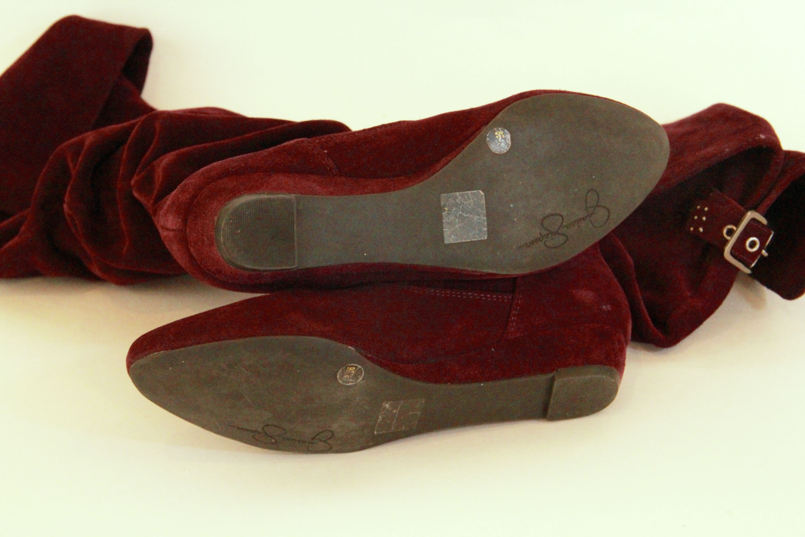 Jessica Simpson Suede Purple Boots