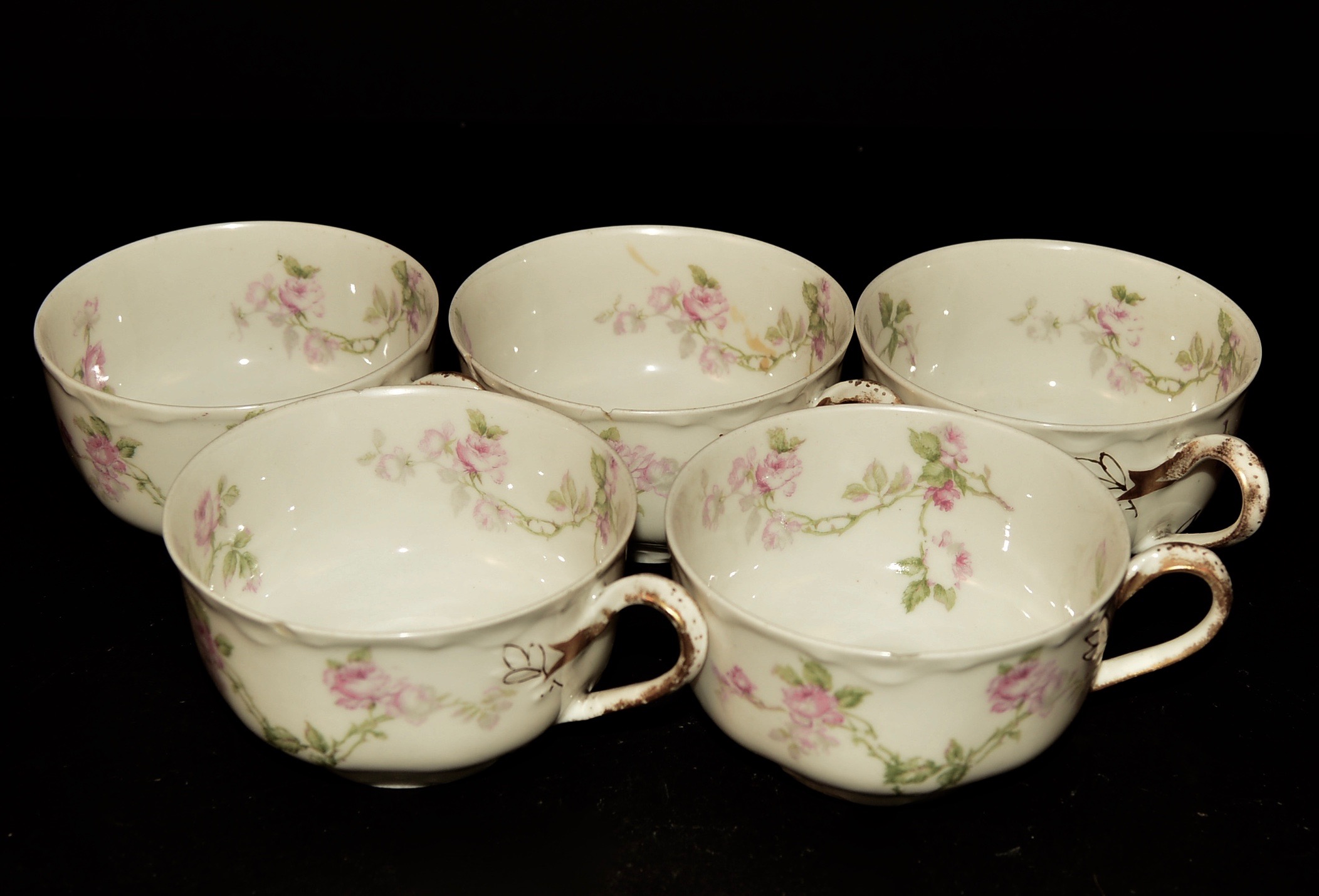 Antique Haviland Limoges Pink Rose Pattern China Collection