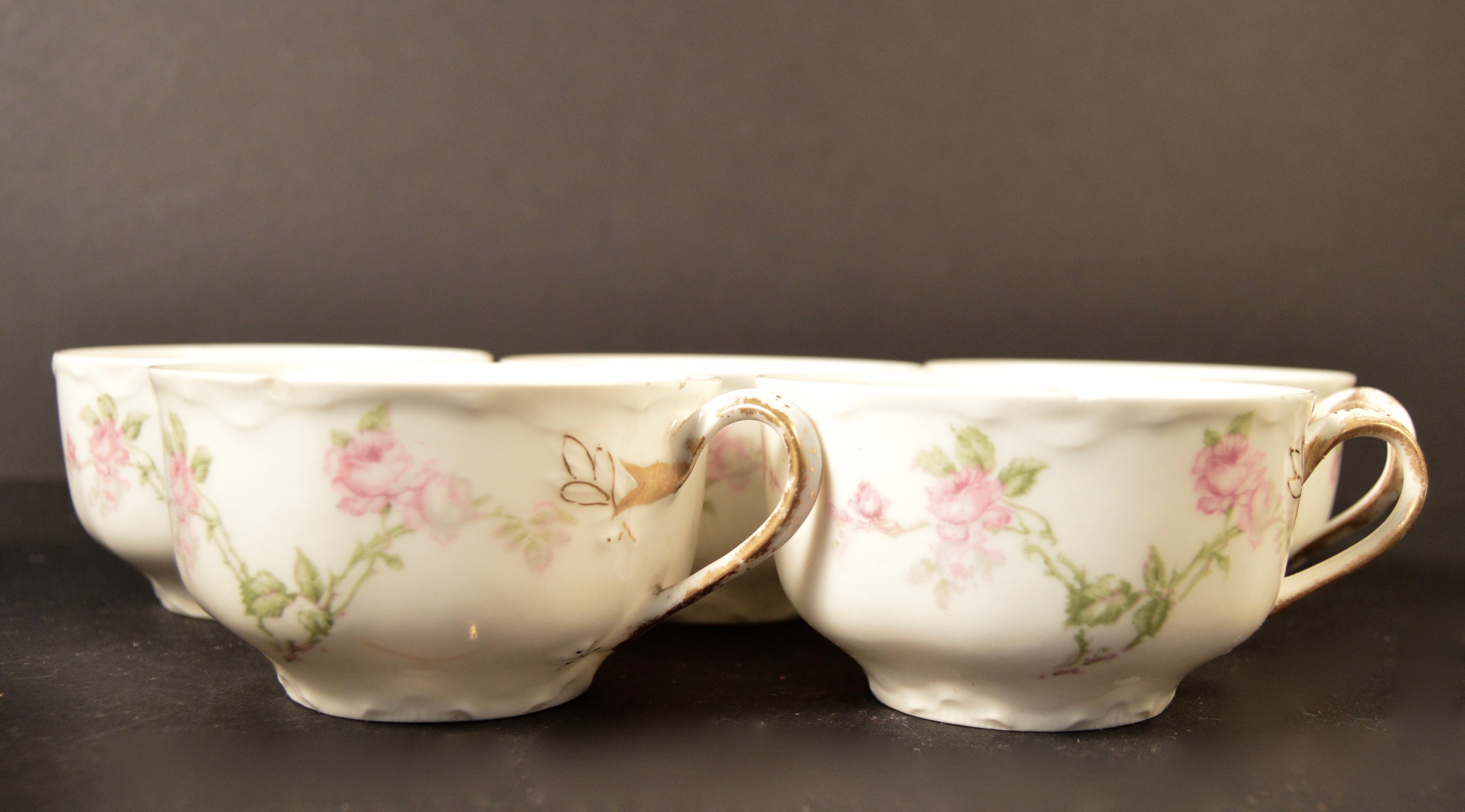 Antique Haviland Limoges Pink Rose Pattern China Collection