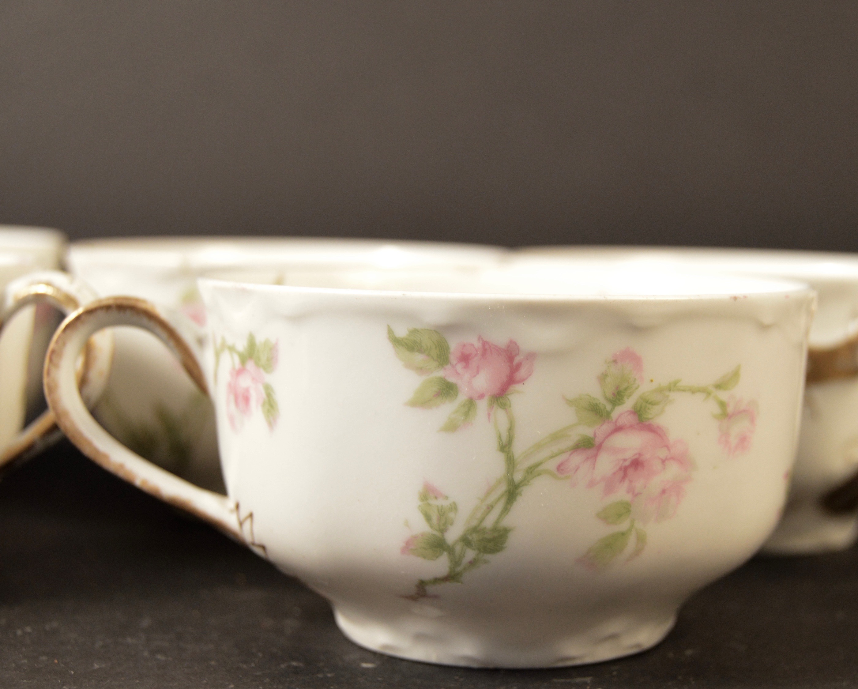 Antique Haviland Limoges Pink Rose Pattern China Collection
