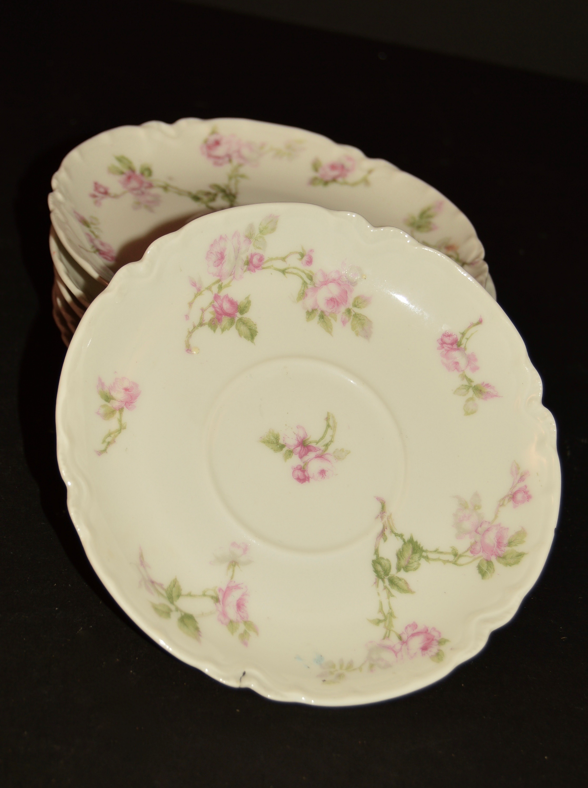 Antique Haviland Limoges Pink Rose Pattern China Collection