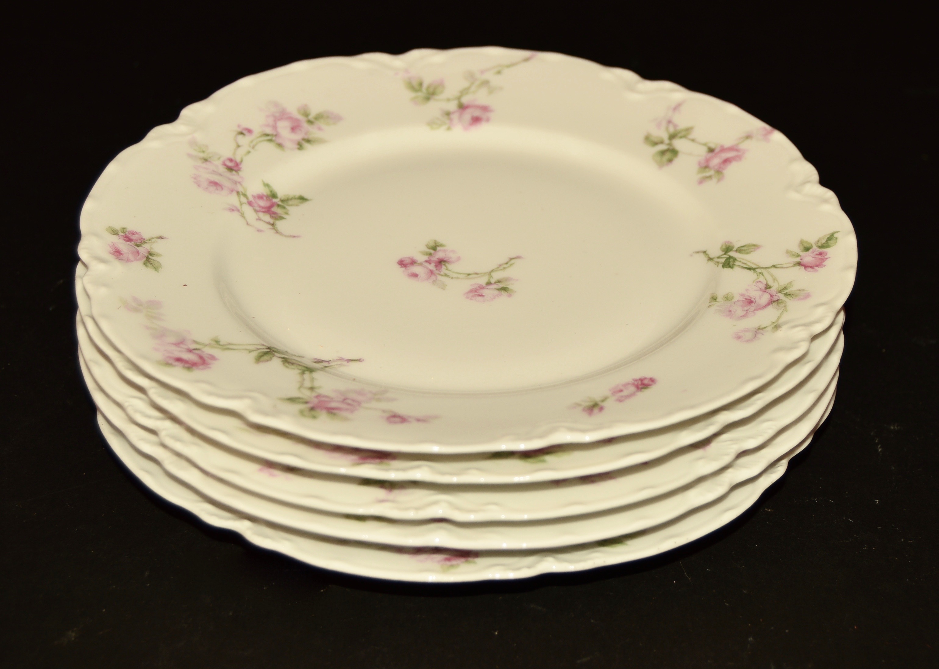 Antique Haviland Limoges Pink Rose Pattern China Collection
