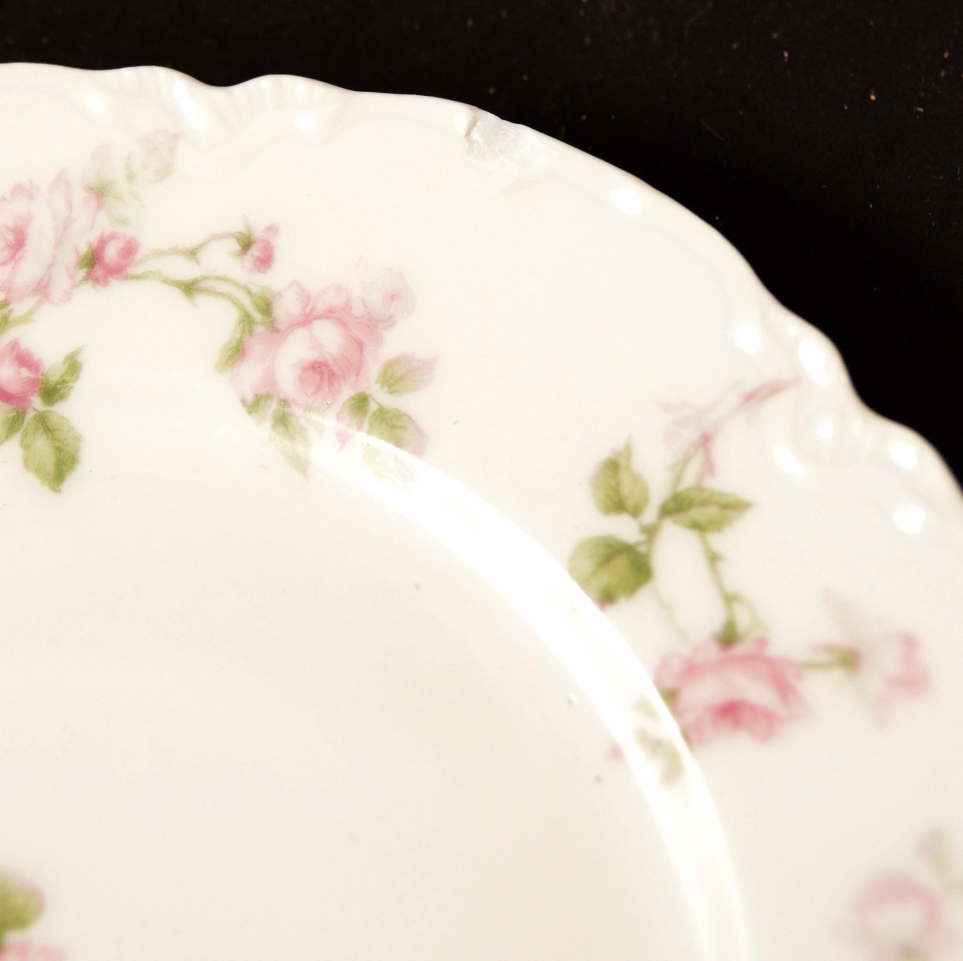 Antique Haviland Limoges Pink Rose Pattern China Collection